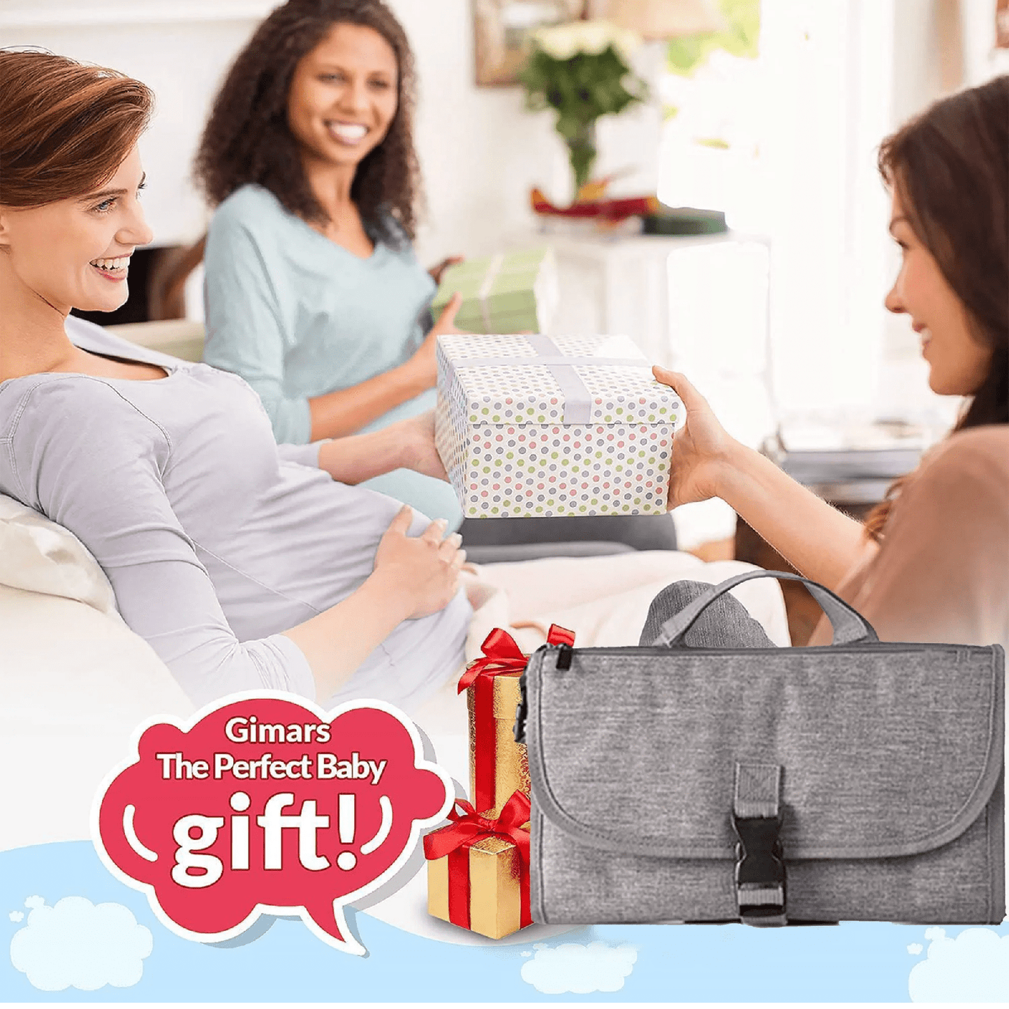 CreWear Portable Diaper Changing Pad for Newborn