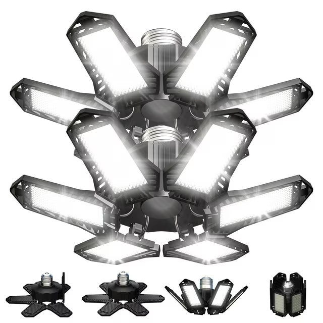 Sentryse LED Garage Lights Bulb 6500K 2200LM, E26/E27 Garage Ceiling Shop Light, 2 Pack