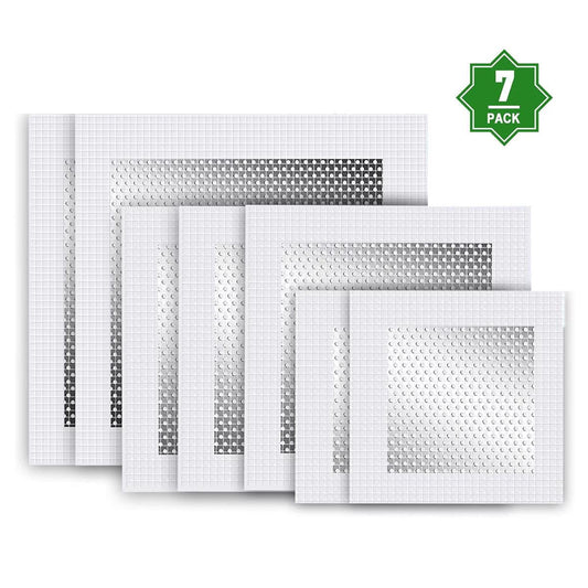 1 Set Drywall Repair Kit 7 Pack, 2/4/6 Inch Drywall Repairs Patch, Wall Repair Patch Kit with Extended Self-Adhesive Mesh