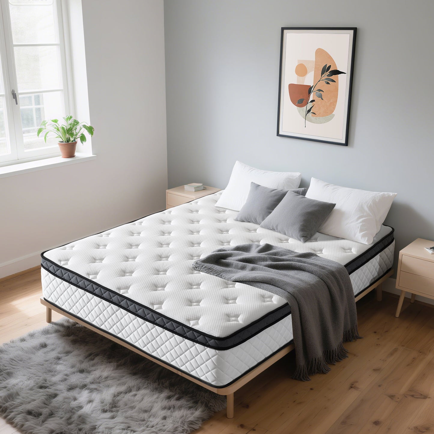 10" Hybrid Mattress in a Box, Adult, King