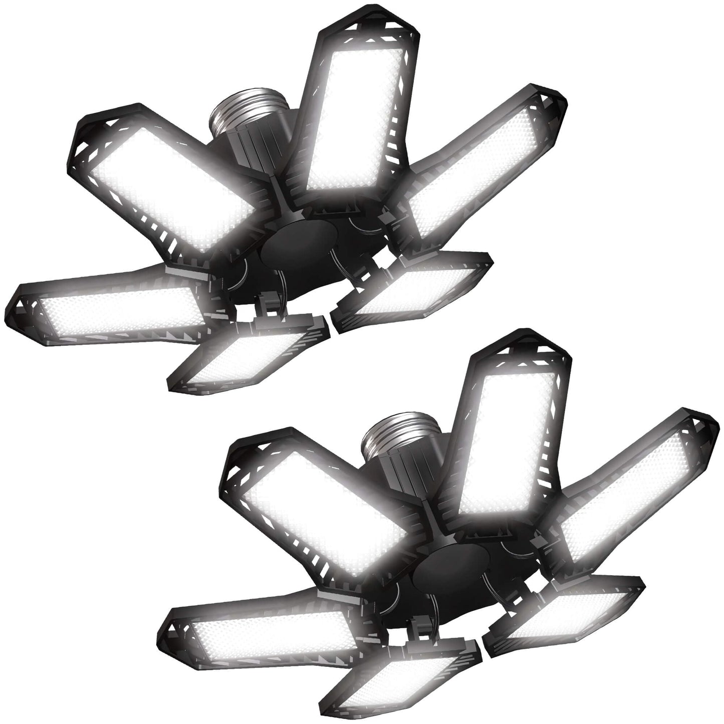 Fixdono 2 Pack LED Garage Lights Bulb, Ultra Bright 6500K 2200LM Garage Ceiling Shop Light E26/E27