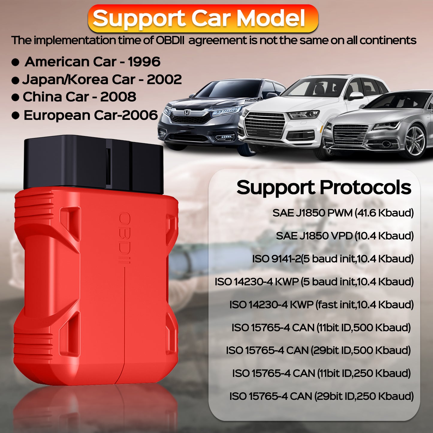 Fixdono OBD2 Scanner Bluetooth, Car Code Reader for iOS & Android, Exclusive APP & No Subscription Fee, OBDII Car Scanner Diagnostic Scan Tool