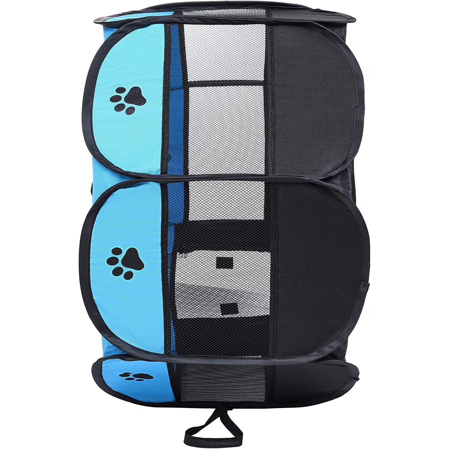 Portable Pet Playpen, Foldable Dog Playpen for Dogs and Cats, Rabbits, Pet Exercise Pet Tents Indoor Outdoor Use, 29" x 29" x 17", Blue