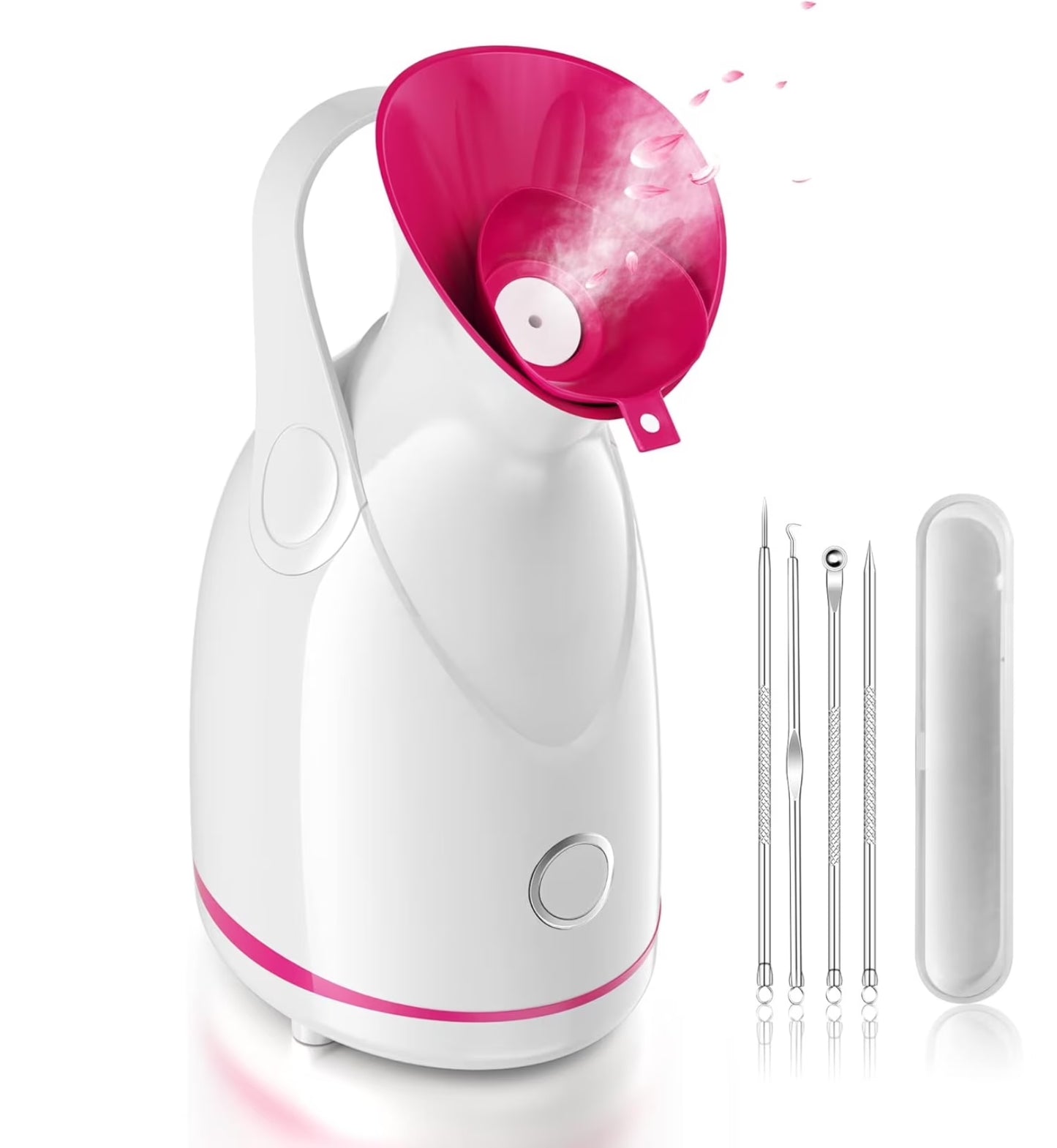 Facial Steamer Nano Ionic Face Steamer with Blackhead Removal Tools, Warm Moisturizing Mist for Deep Cleansing Face Skin Care and Lighten Pores and Sinuses for Home Facial Sauna Spa