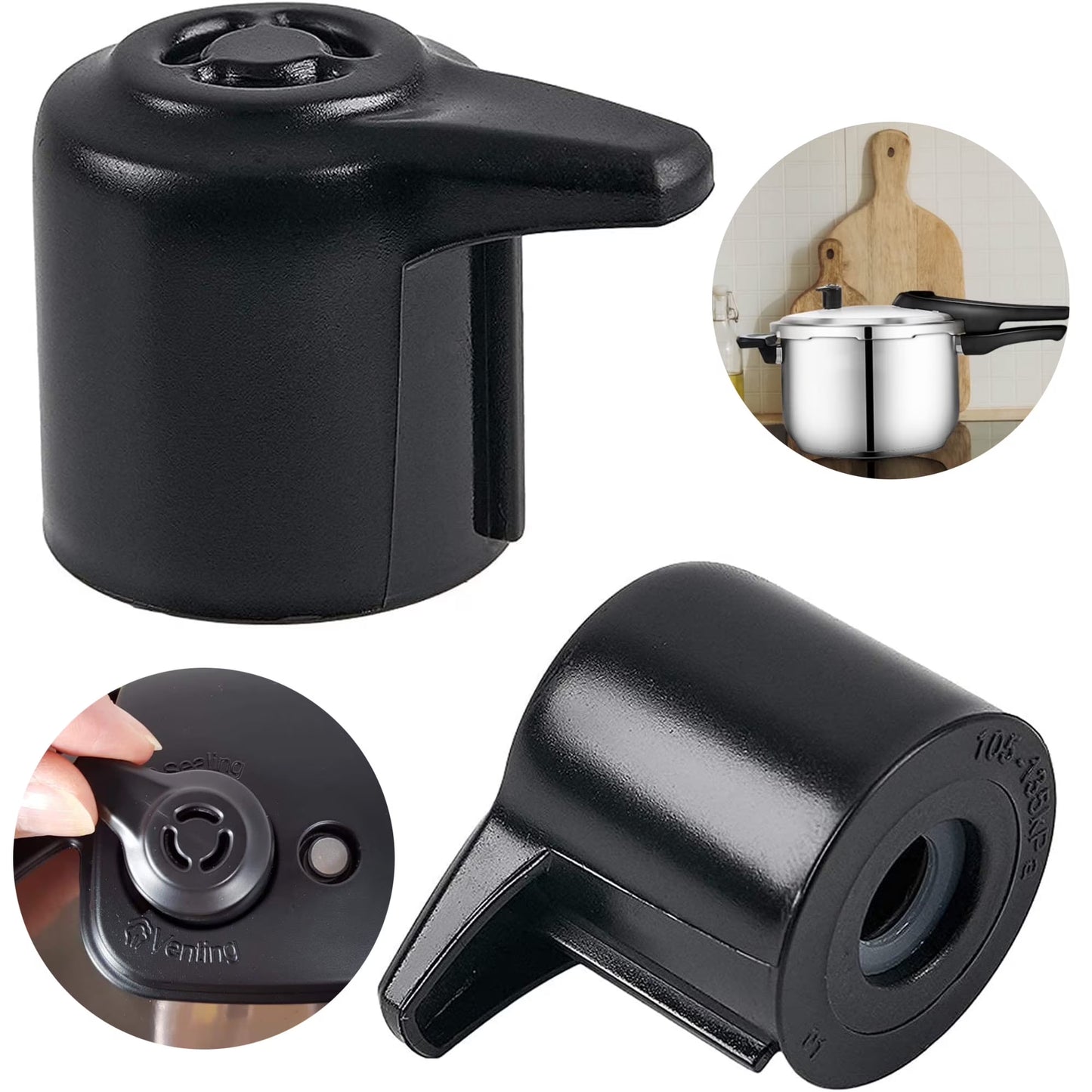 Fixdono Steam Release Valve for Instant Pot Duo/Duo Plus, Pressure Valve Replacement, 2 Pack