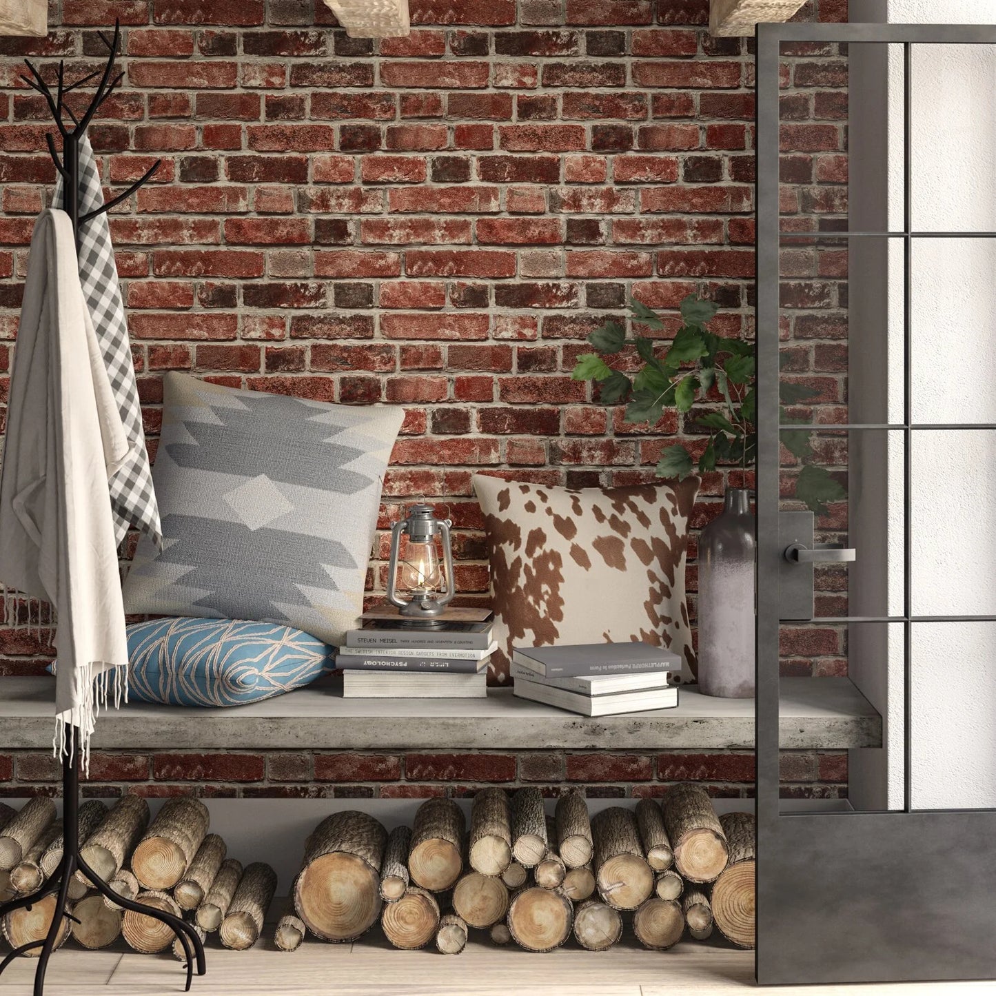 Fixdono 10PCS 3D Brick Wall Panels, 12" x12" Self-Adhesive PVC Wall Panel for Home Decor, Waterproof & Removable Peel and Stick Wallpaper for Bedroom, Bathroom, Kitchen, 0.12" Thickness