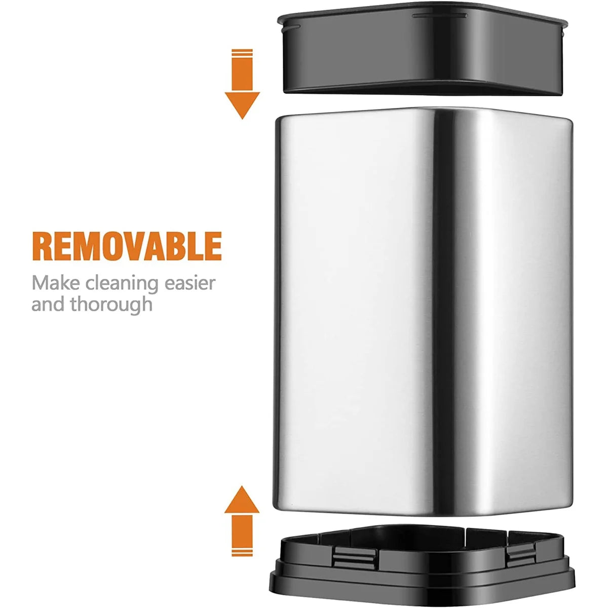 Fixdono Stainless Steel Utensil Holder, Utensil Caddy Organizer for Modern Kitchens, Weighted Base, Rust-Proof, Cooking Utensil Holder for Countertop