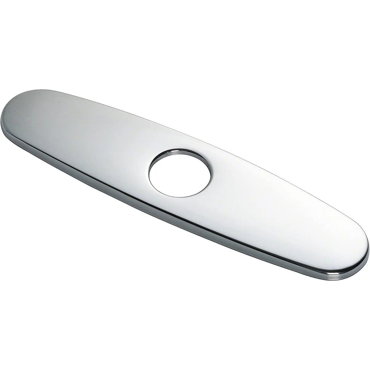 Fixdono Faucet Escutcheon Plate, Kitchen Sink Faucet Hole Cover, Stainless Steel, Easy Installation, Silver