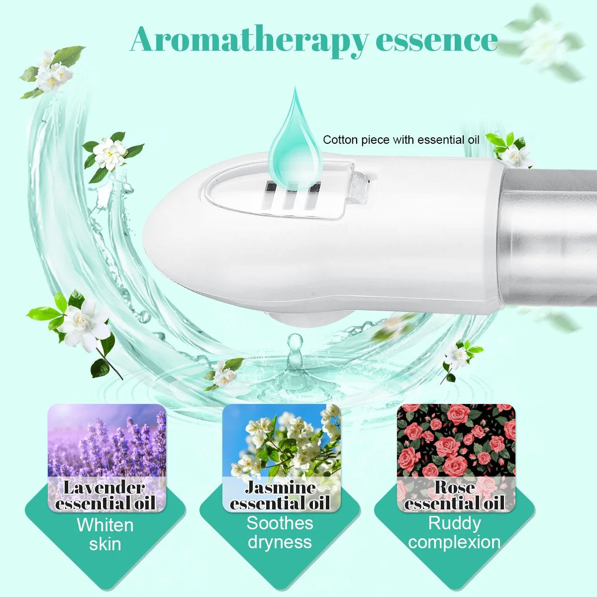 Nano Ionic Facial Steamer, Professional Face Steamer with 360°Rotatable Sprayer, Warm/Cold Mist Portable Facial Steamer Machine for Home Salon and Spa