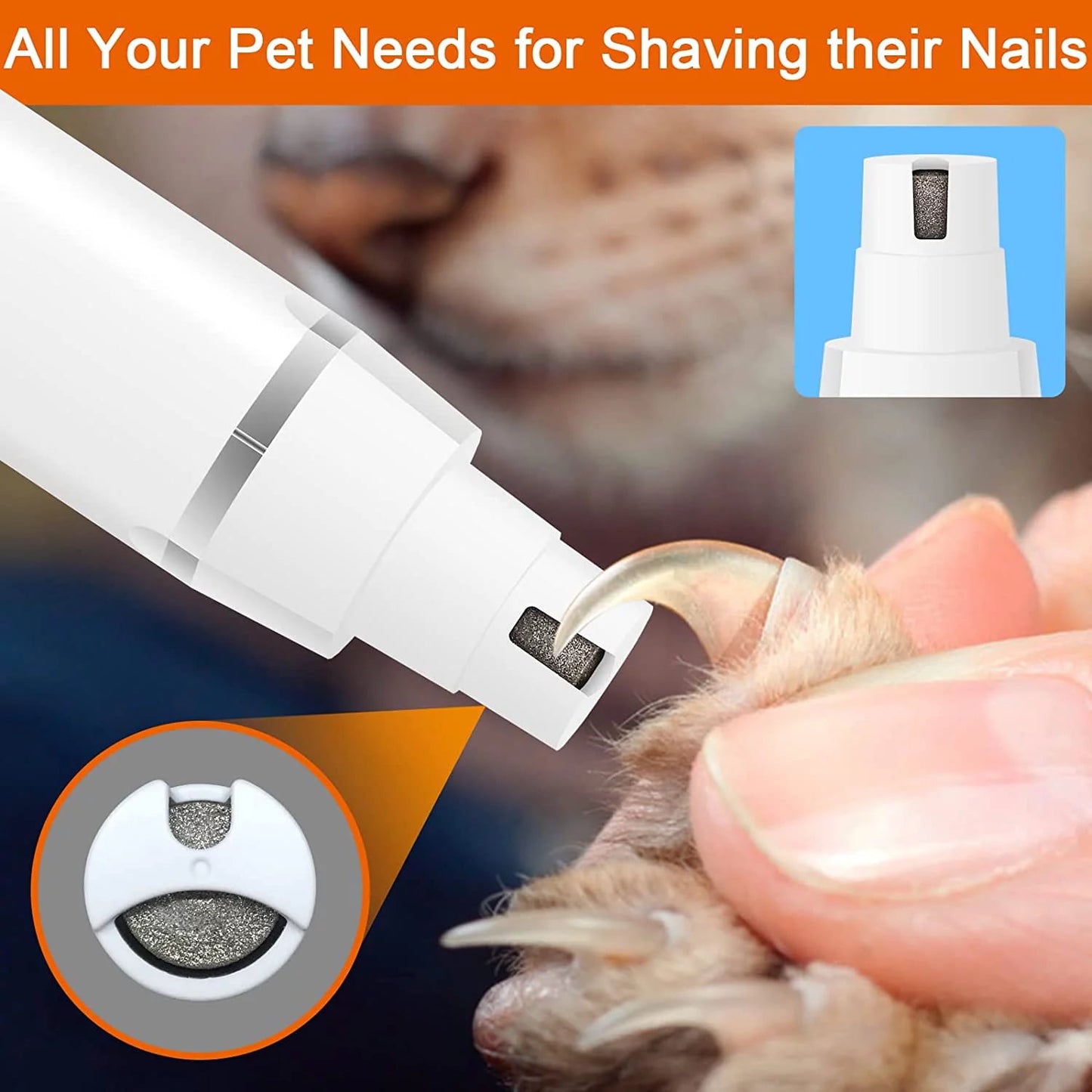 Dog Clippers Grooming Kit Hair Clipper - Low Noise Low Noise Paw Trimmer - Quiet Cordless Hair Clipper for Cats and Other Small Pets