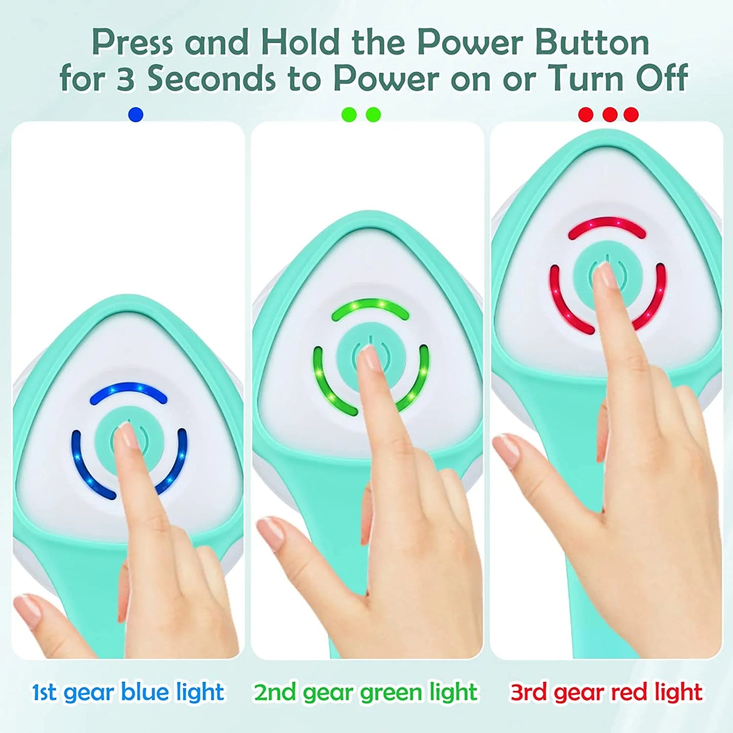 Fixdono Electric Body Bath Brush with 5 Rotating Brush Heads, Rechargeable Back Scrubber for Shower