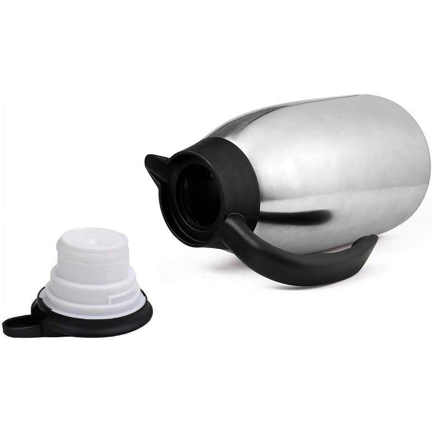 68oz Thermal Coffee Carafe, Stainless Steel Vacuum Insulated Coffee Thermos for Hot and Cold Beverage (Silver）